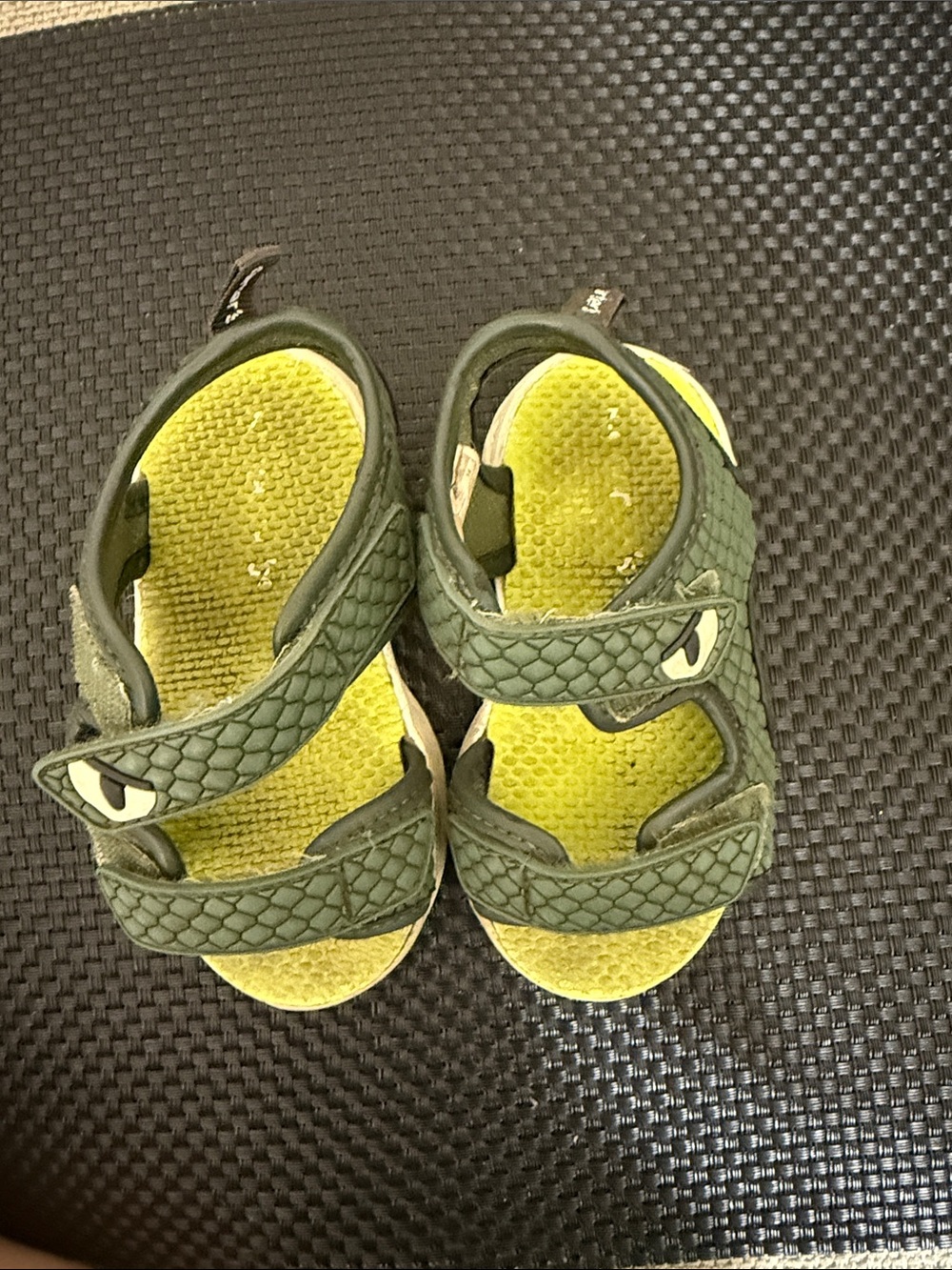 Kids Green Velcro Sandals